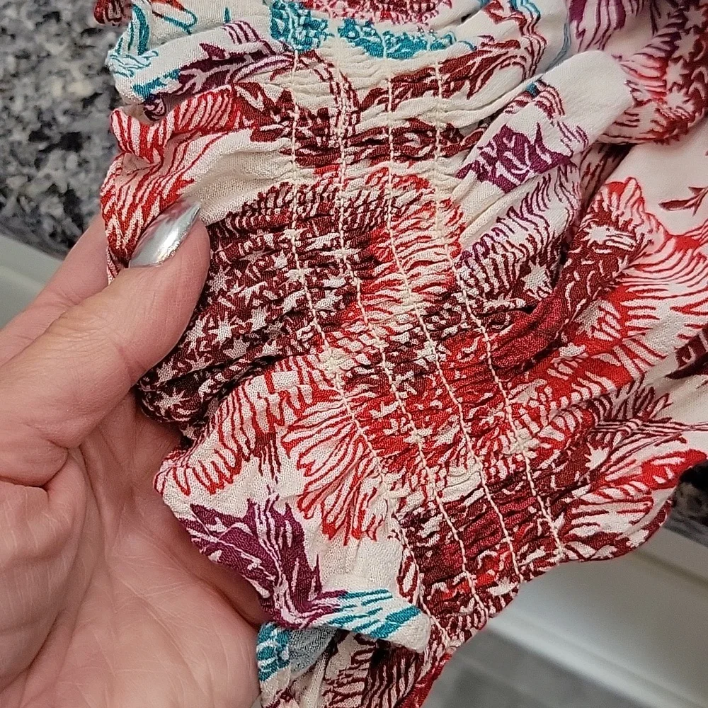 Anthropologie Tugboat Tie Waist Top